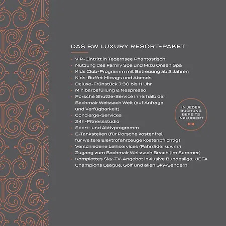 Hotel & Bachmair Weissach, Luxury Family